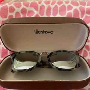 Illesteva Tortoise Mirror Sunglasses